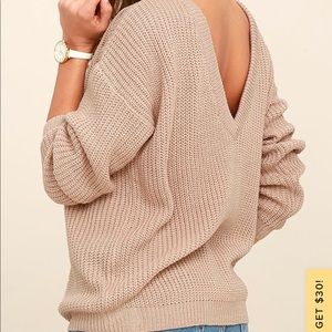 Taupe pullover sweater